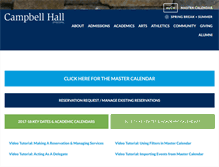 Tablet Screenshot of calendar.campbellhall.org